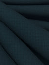 Dark Dusty Blue 100% Worsted Wool Shadow Check Suiting 58W