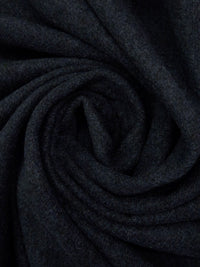 Dark Navy/Black 100% Wool Heathered Coating - NY Designer - 62W