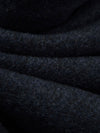 Dark Navy/Black 100% Wool Heathered Coating - NY Designer - 62W