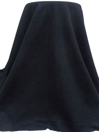 Dark Navy/Black 100% Wool Heathered Coating - NY Designer - 62W