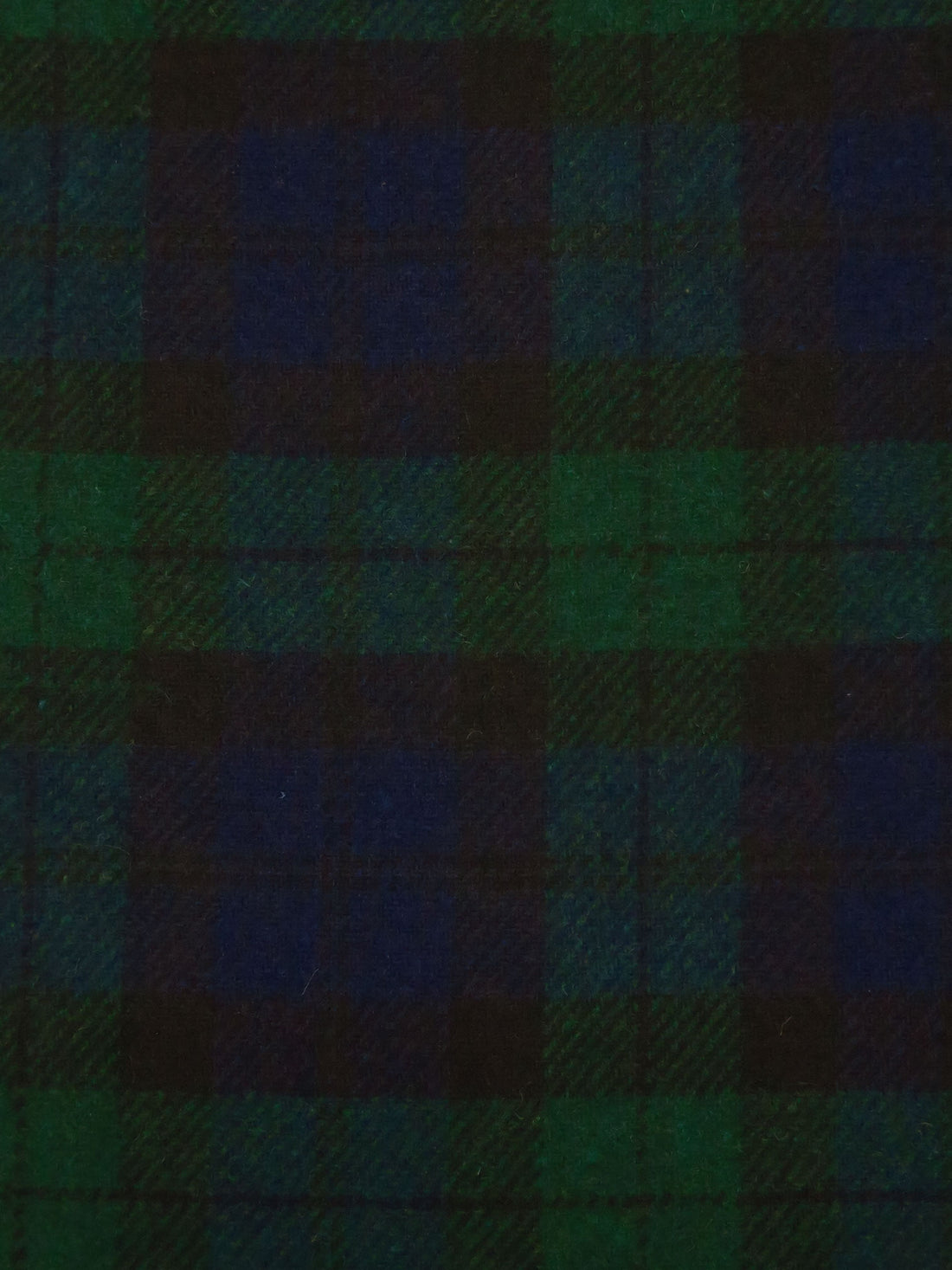 Dark Blue/Phthalo/Black Wool/Polyester Plaid Weave Suiting - NY Designer - 58W