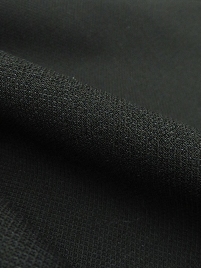 Midnight Rifle Green 100% Worsted Wool Diamond Weave Suiting 60W