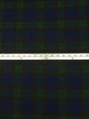 Dark Blue/Phthalo/Black Wool/Polyester Plaid Weave Suiting - NY Designer - 58W