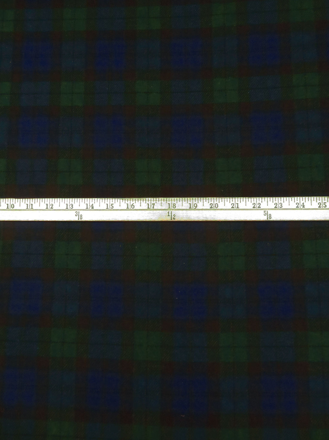 Dark Blue/Phthalo/Black Wool/Polyester Plaid Weave Suiting - NY Designer - 58W