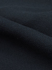 Navy Blue 100% Worsted Wool Tricotine Suiting 58W