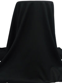 Black Cashmere/Dacron Flannel Suiting - NY Designer - 58W