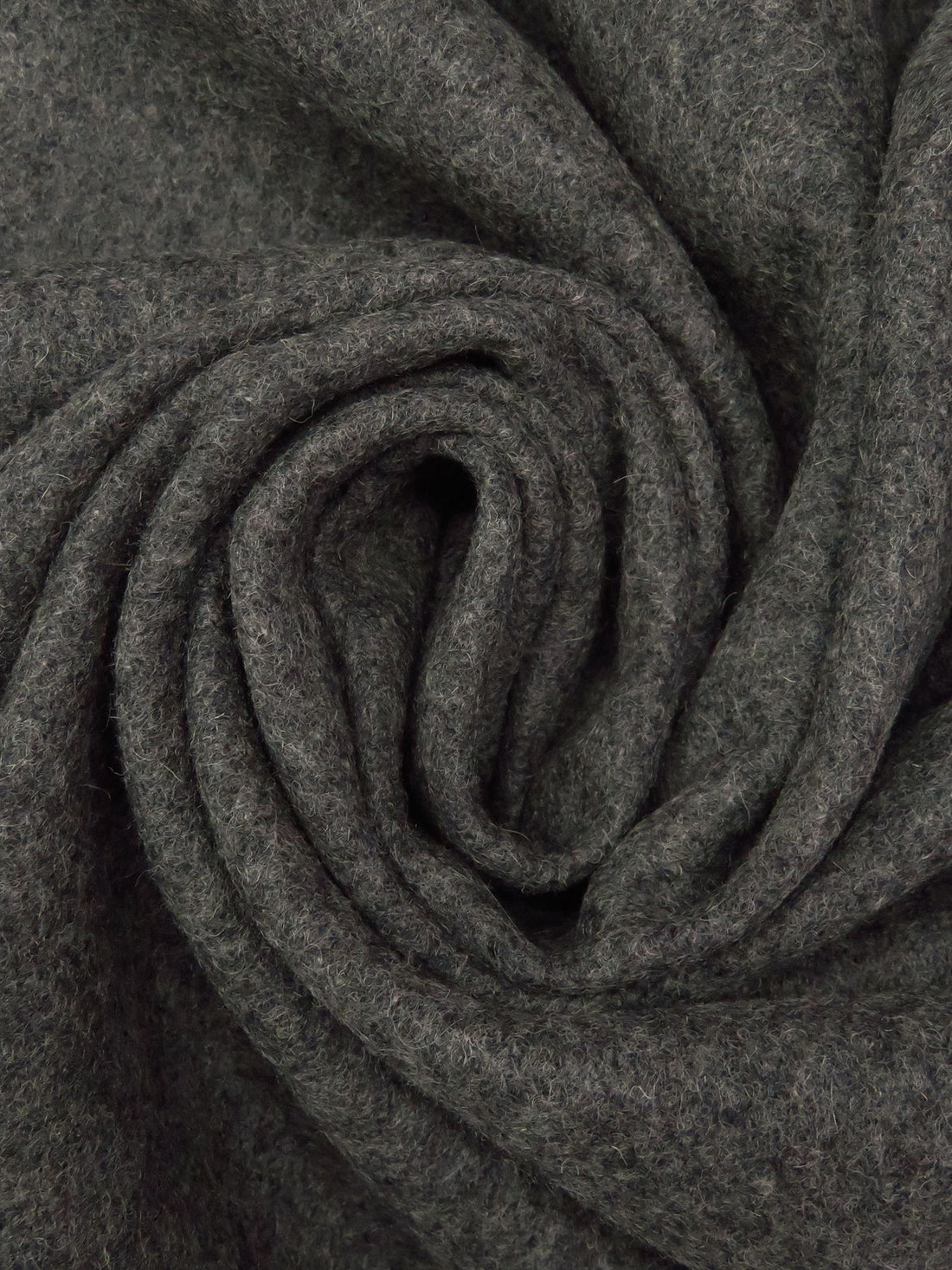 Dark Gray 100% Wool Melton Coating - NY Designer - 60W