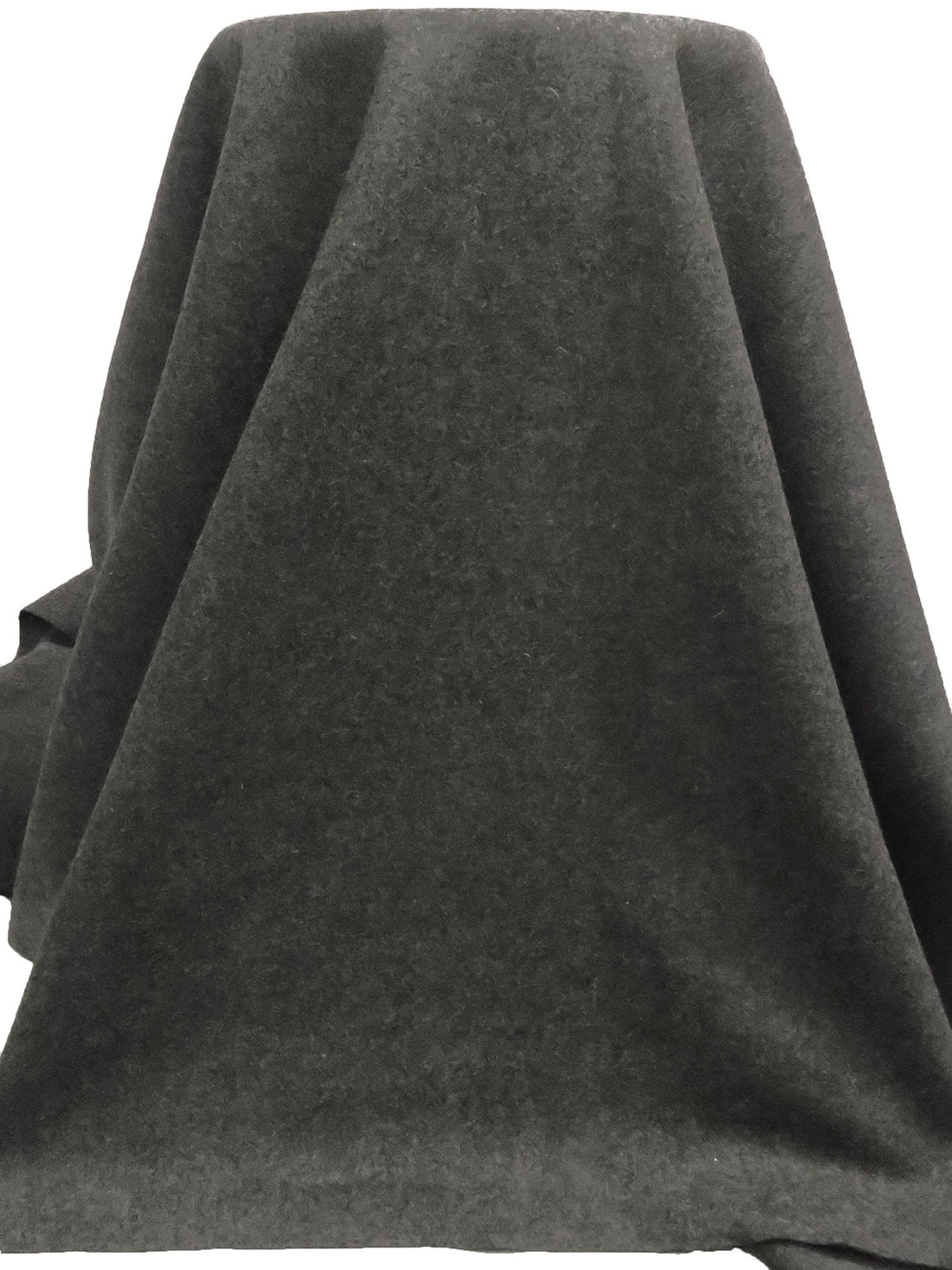 Dark Gray 100% Wool Melton Coating - NY Designer - 60W