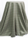 Muted Celery Green/Steel Green/Olive Brown/Multi Wool/Silk Plaid Suiting 60W