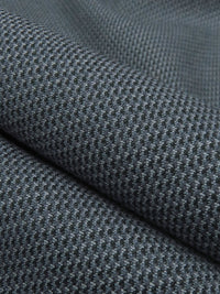 Colonial Blue/Storm Blue/Muted Black 100% Worsted Wool Novelty Wool Suiting 62W