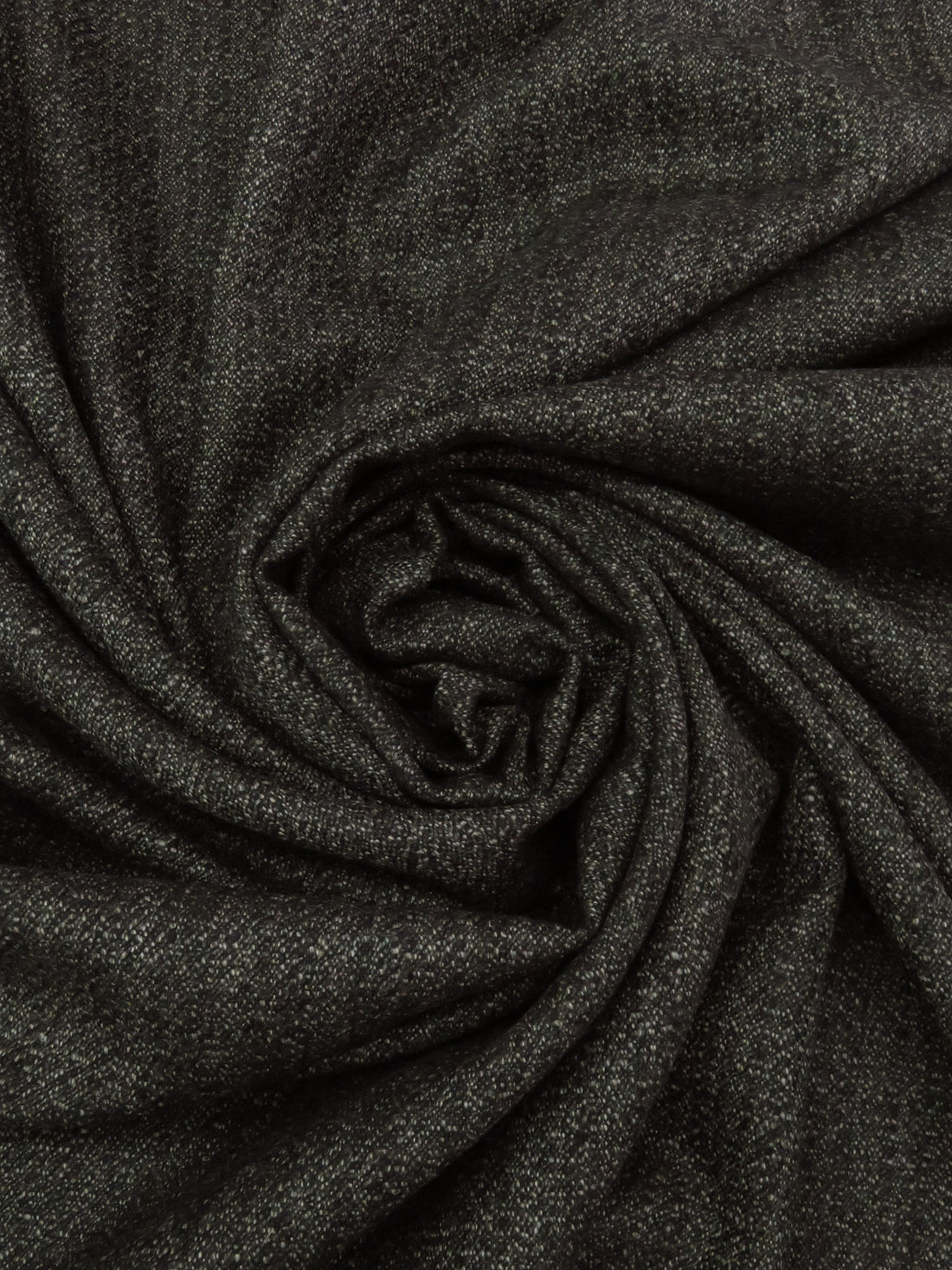 Dark Iron Gray/Lead Gray/Steel Gray 100% Wool Tweed Novelty Weave Suiting 58W