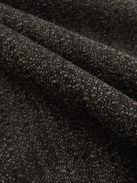 Dark Iron Gray/Lead Gray/Steel Gray 100% Wool Tweed Novelty Weave Suiting 58W