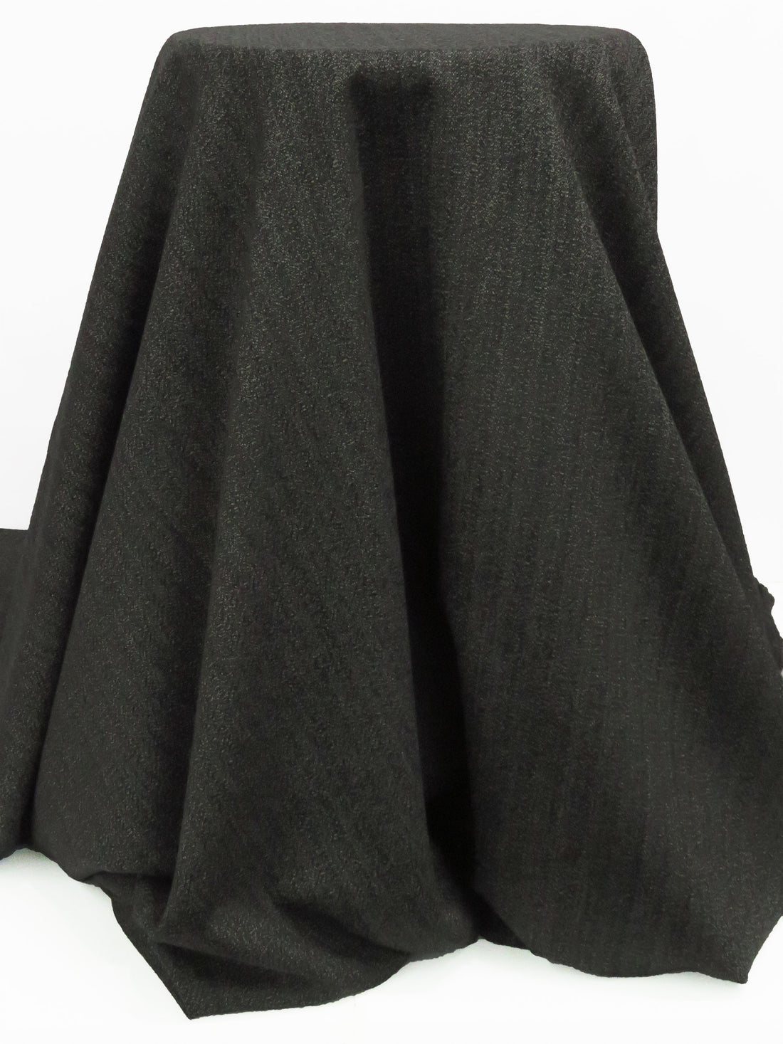 Dark Iron Gray/Lead Gray/Steel Gray 100% Wool Tweed Novelty Weave Suiting 58W
