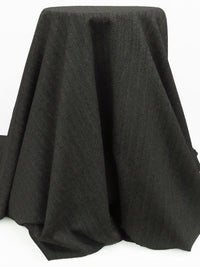 Dark Iron Gray/Lead Gray/Steel Gray 100% Wool Tweed Novelty Weave Suiting 58W