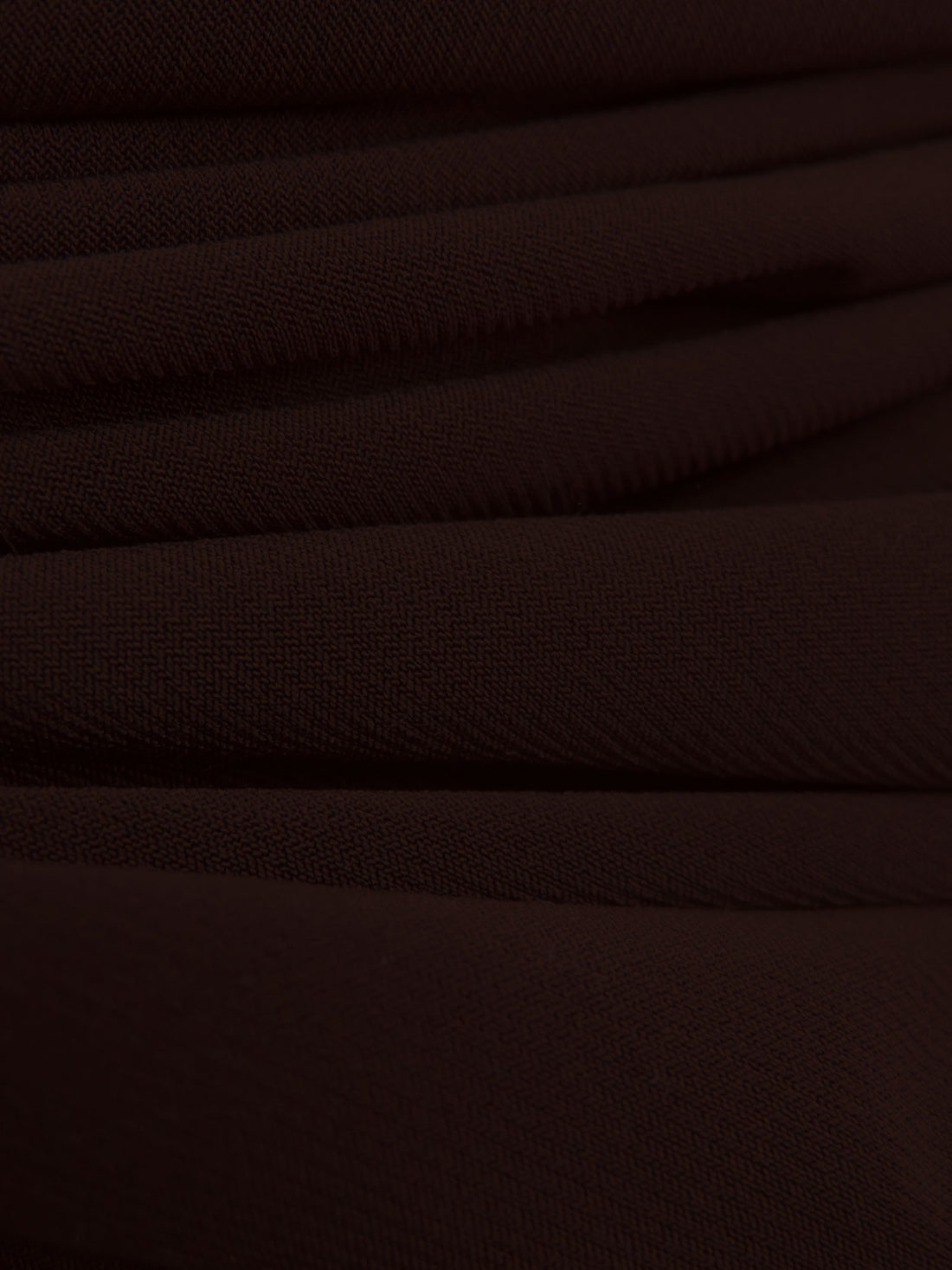 Dark Chocolate Polyester/Lycra ITY Knit - NY Designer - 57W