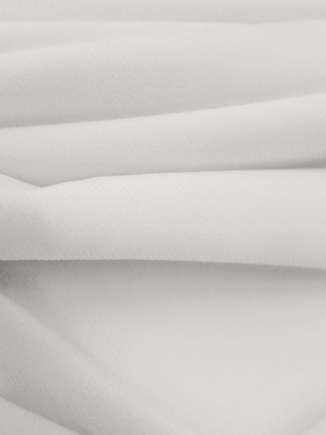 Soft White Polyester/Lycra ITY Knit - NY Designer - 58W