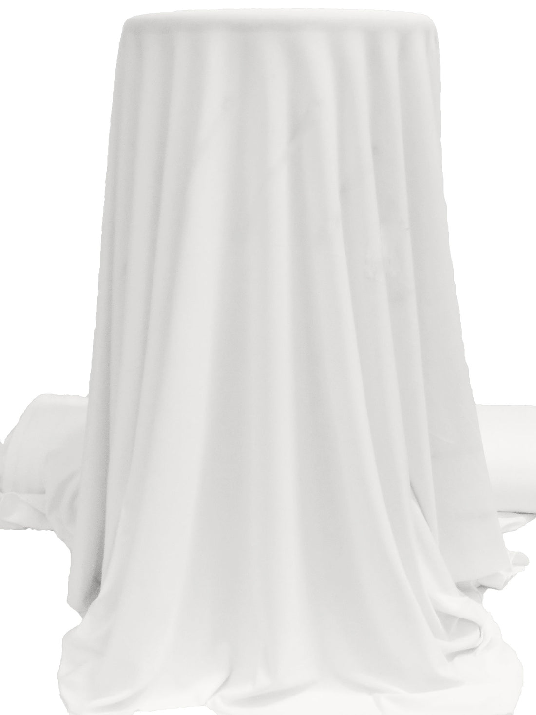 Soft White Polyester/Lycra ITY Knit - NY Designer - 58W