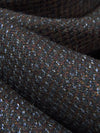 Dark Navy/Dark Marron/Dark Rusty Orange/Multi 100% Worsted Wool Herringbone Weave Crepe Suiting 58W