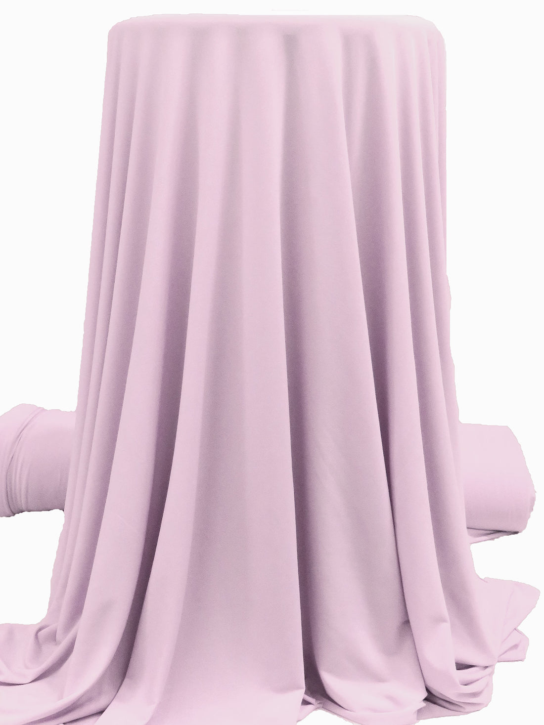 Pale Lilac Pink Polyester/Lycra ITY Knit - NY Designer - 57W