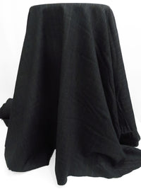 Dark Gunmetal Blue/Light Gray 100% Worsted Wool Vertical Stripe Heathered Crepe Suiting 60W