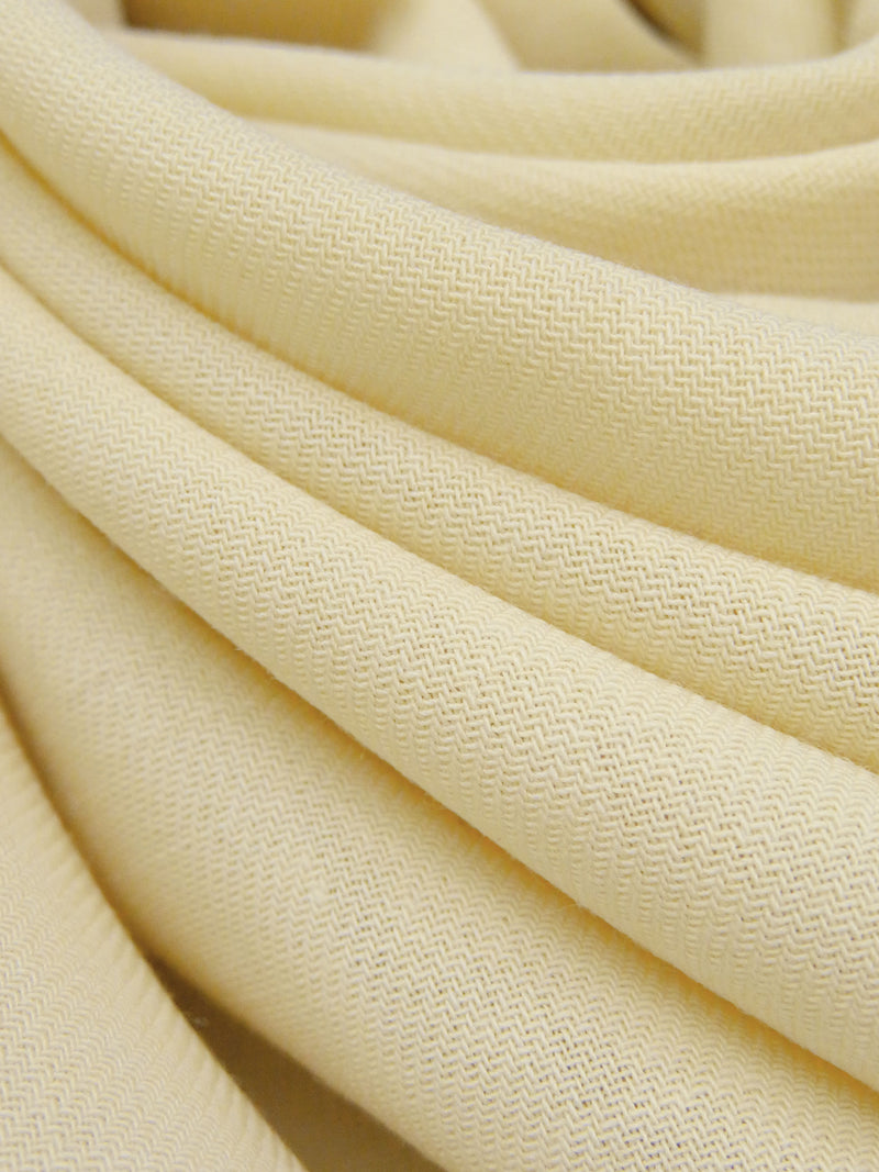 Vanilla 100% Worsted Wool Fine Twill Suiting 58W