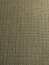 Gold Fusion Brown/Willow Brown/Cream/Multi Worsted Wool/Nylon Windowpane Weave Crepe Suiting - Made In USA - 60W