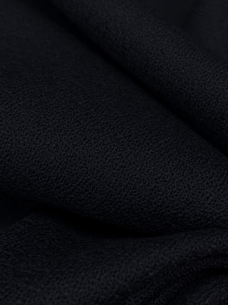 Midnight Navy 100% Worsted Wool Crepe Suiting 60W