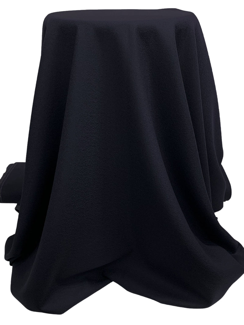 Midnight Navy 100% Worsted Wool Crepe Suiting 60W