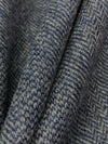 Navy/Brown/Gray 100% Wool Novelty Herringbone Flannel Suiting 58W