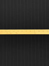 Black/Gray Wool/Polyester Vertical Stripe Crepe Suiting 60W