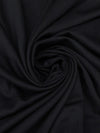 Crow Black Wool/Rayon Gabardine Suiting - NY Designer - 58W