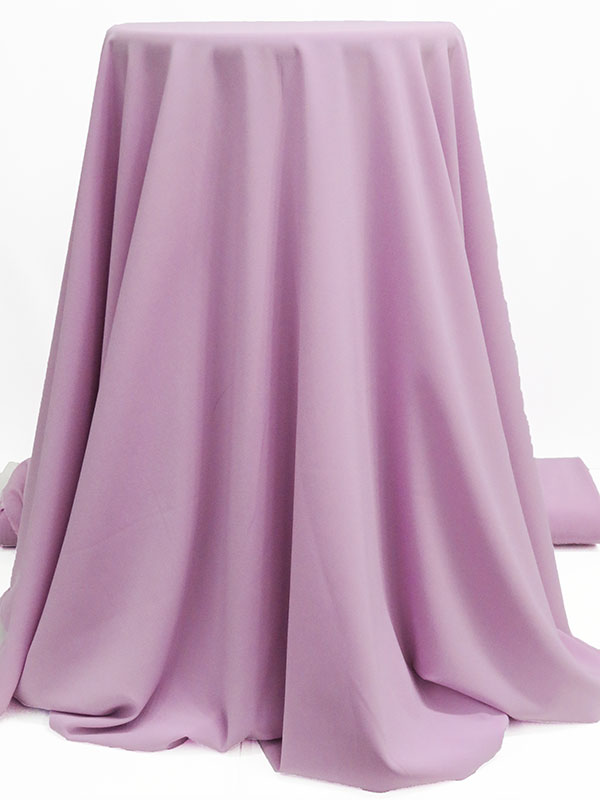 Lilac Polyester/Lycra Stretch Crepe de Chine - NY Designer - 54W