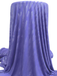 Periwinkle Blue/Silver Polyester/Lycra Abstract Animal Foil Print Jersey Knit 57W