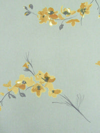 Jet Stream/Dark Muted Yellow/Dusty Gold/Multi Polyester/Lycra Floral Stem Print Crepe Knit 59W