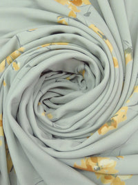 Jet Stream/Dark Muted Yellow/Dusty Gold/Multi Polyester/Lycra Floral Stem Print Crepe Knit 59W