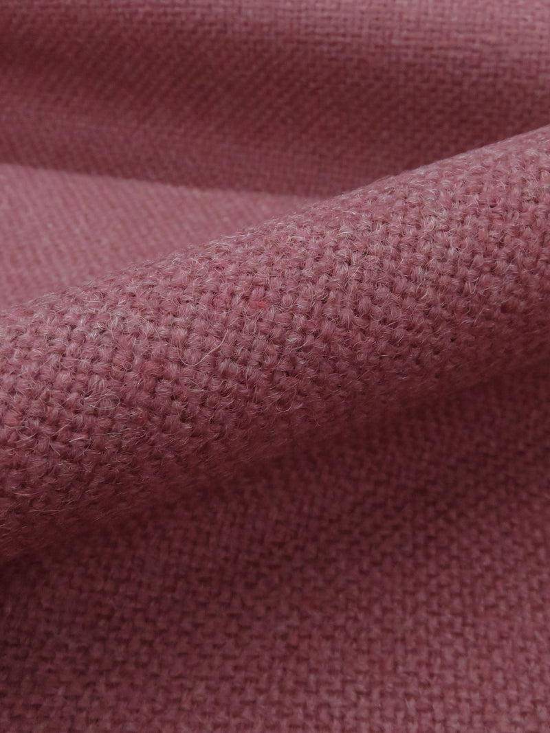 Dark Puce Pink 100% Wool Basketweave Heavy Suiting - Woolrich - 58W