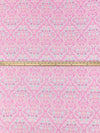 Orchid Pink/White/Turquoise/Multi Rayon/Lycra Ornate Paisley Medallion Print Jersey Knit - NY Designer - 62W