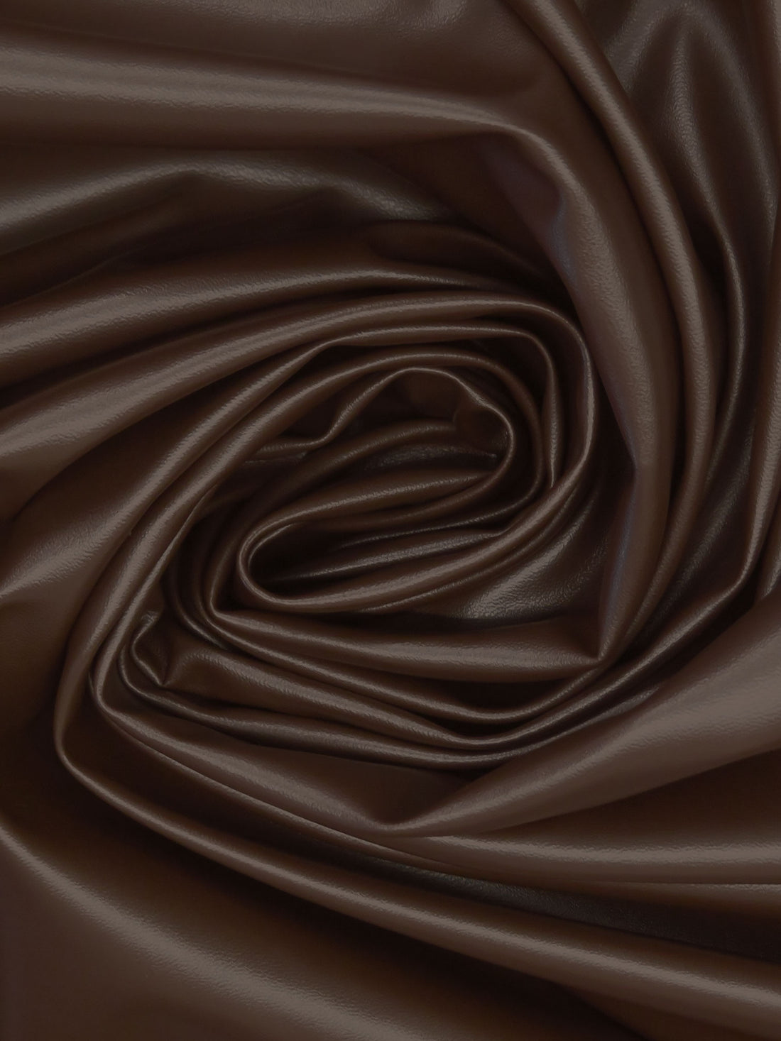 Dark Chocolate Polyurethane/Lycra Stretch Faux Leather - NY Designer - 54W