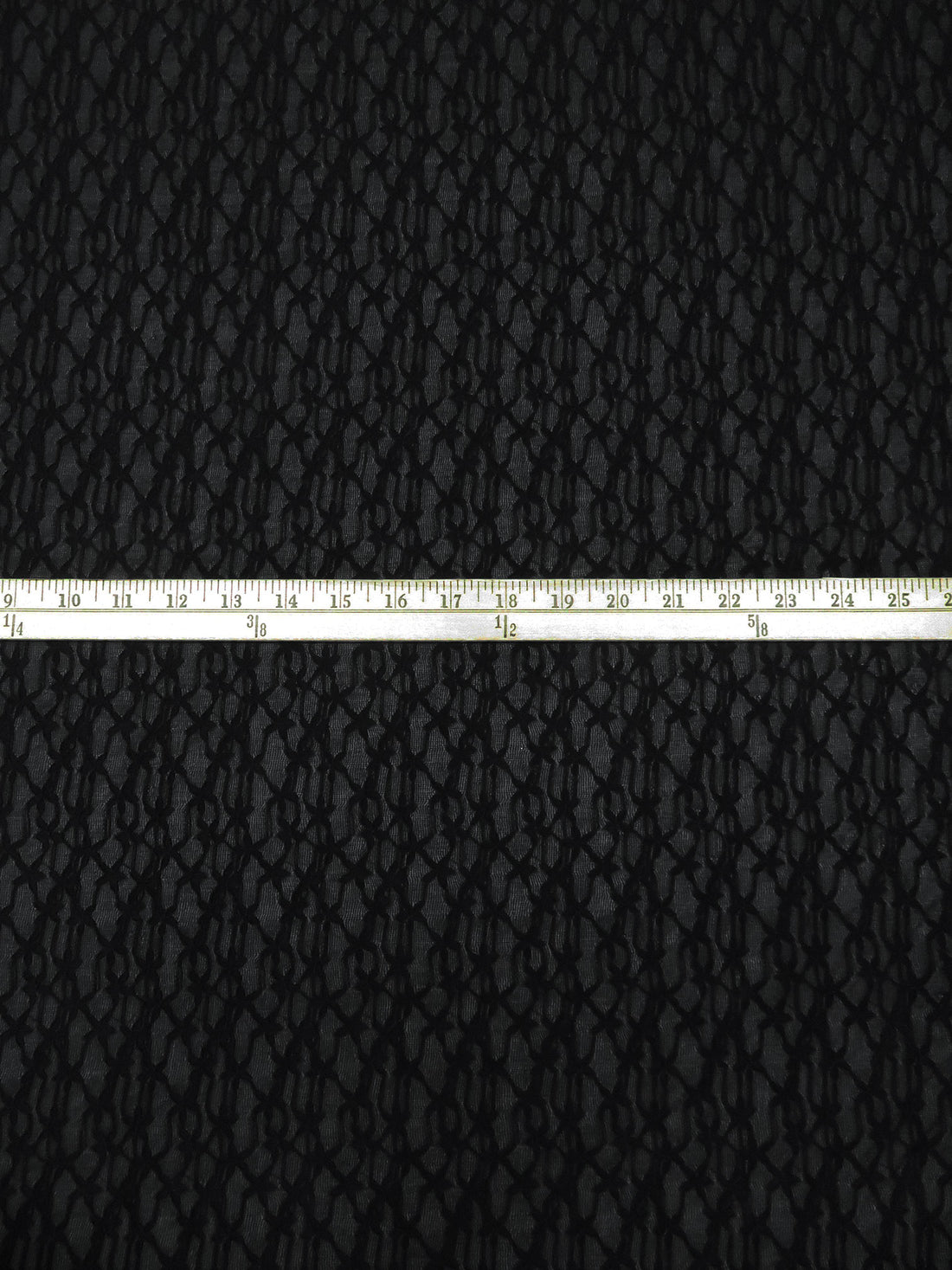 Black Nylon/Lycra Small Floral Weave Stretch Lace - NY Designer - 48W