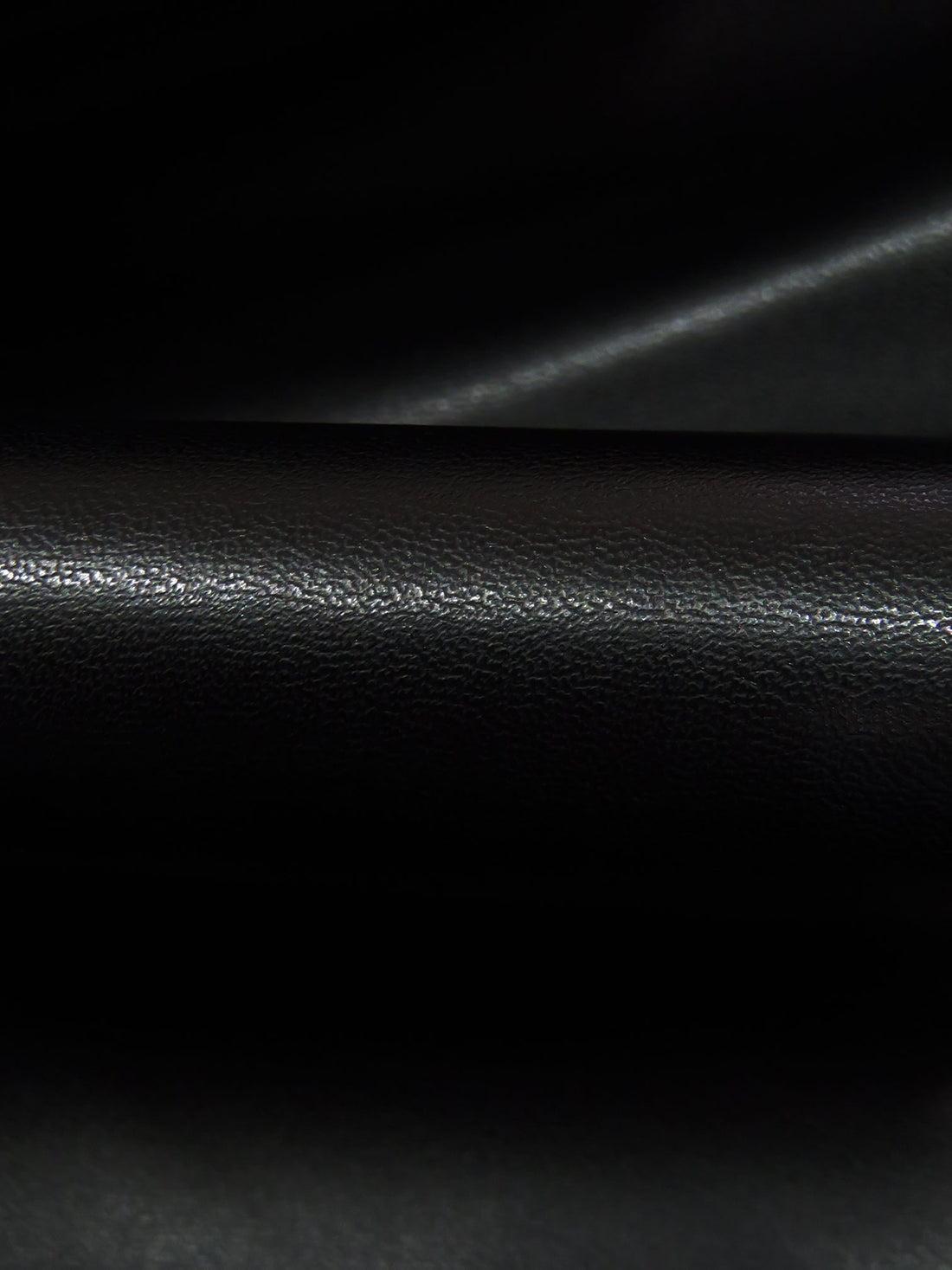 Ink Black Polyurethane/Lycra Stretch Faux Leather - NY Designer - 54W