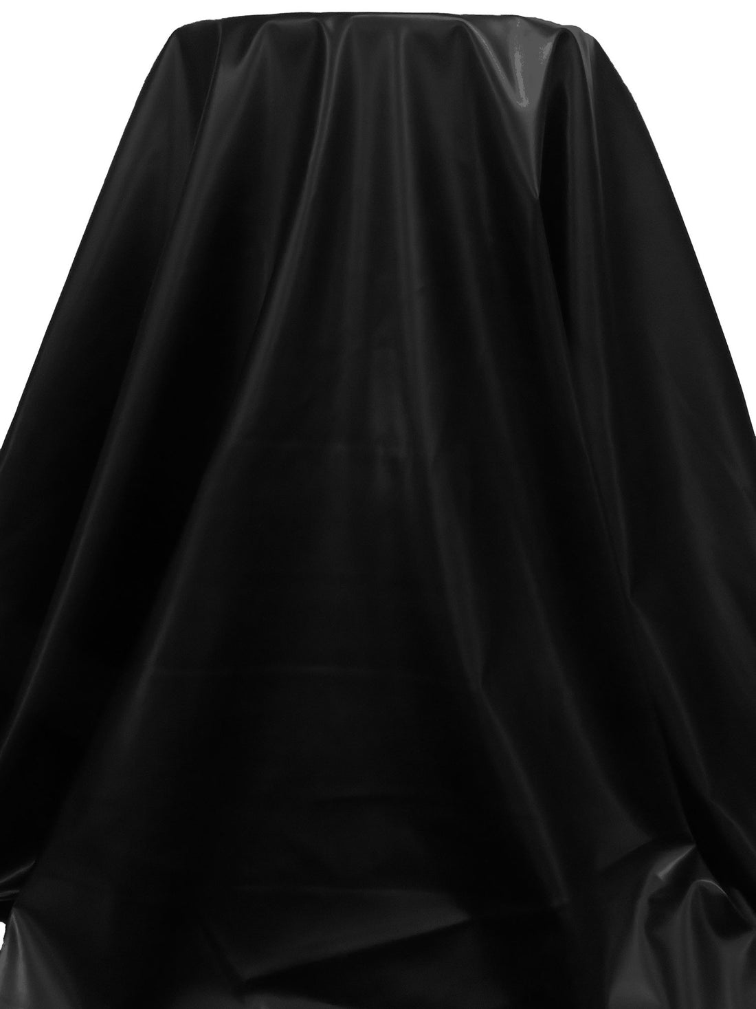 Ink Black Polyurethane/Lycra Stretch Faux Leather - NY Designer - 54W