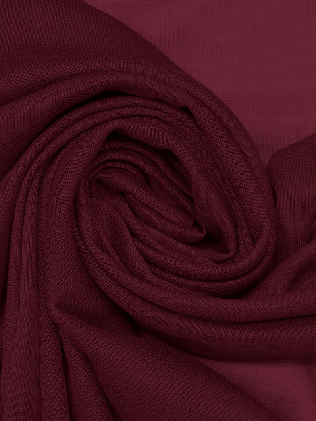 Dark Scarlet Nylon/Lycra Sheer Mesh Knit Lining - NY Designer - 58W