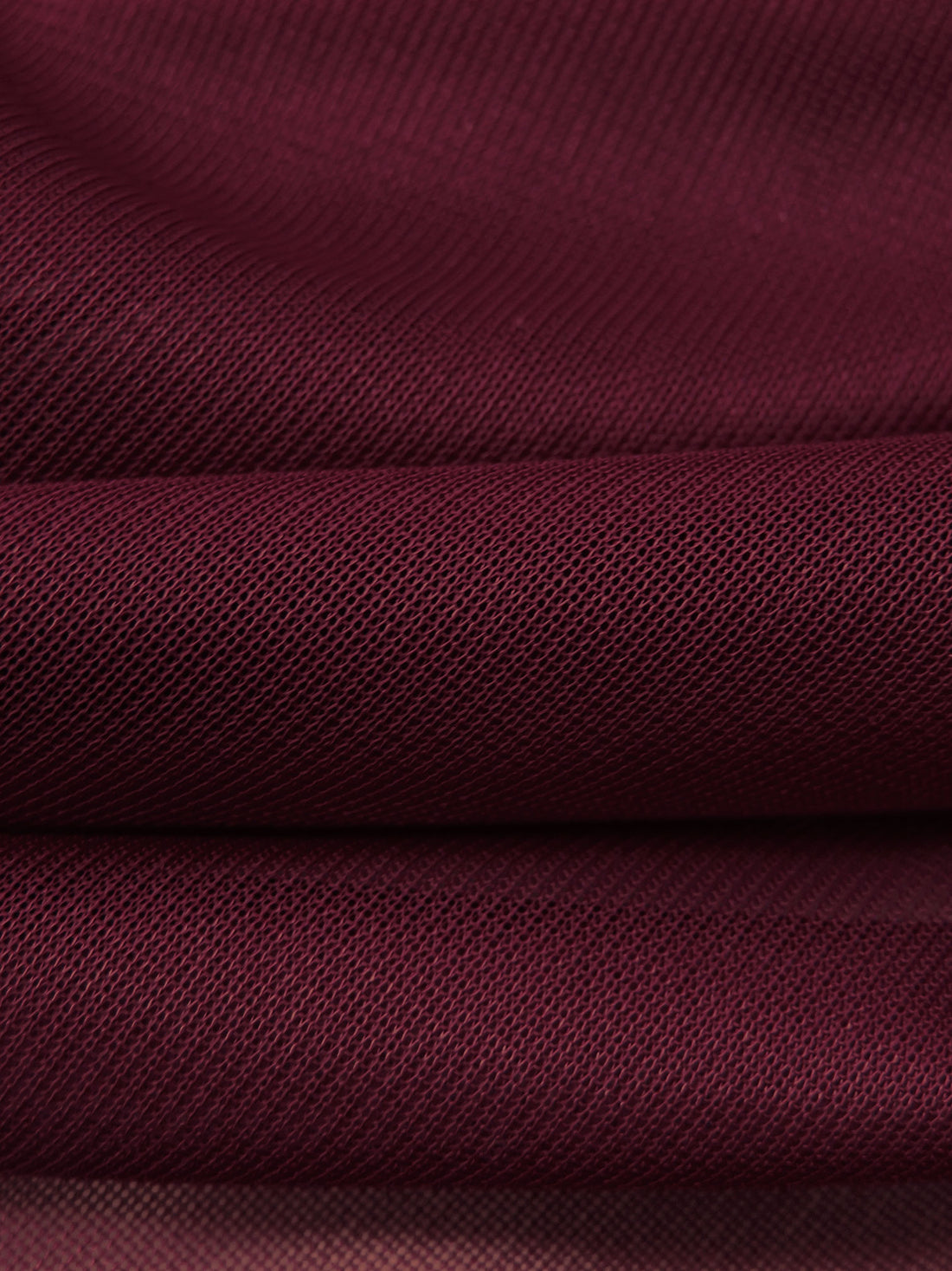Dark Scarlet Nylon/Lycra Sheer Mesh Knit Lining - NY Designer - 58W