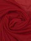 Dark Red Nylon/Lycra Sheer Mesh Knit Lining - NY Designer - 58W