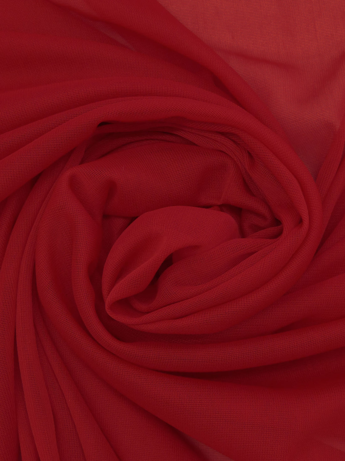 Dark Red Nylon/Lycra Sheer Mesh Knit Lining - NY Designer - 58W
