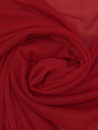 Dark Red Nylon/Lycra Sheer Mesh Knit Lining - NY Designer - 58W