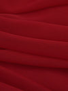 Dark Red Nylon/Lycra Sheer Mesh Knit Lining - NY Designer - 58W