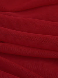 Dark Red Nylon/Lycra Sheer Mesh Knit Lining - NY Designer - 58W