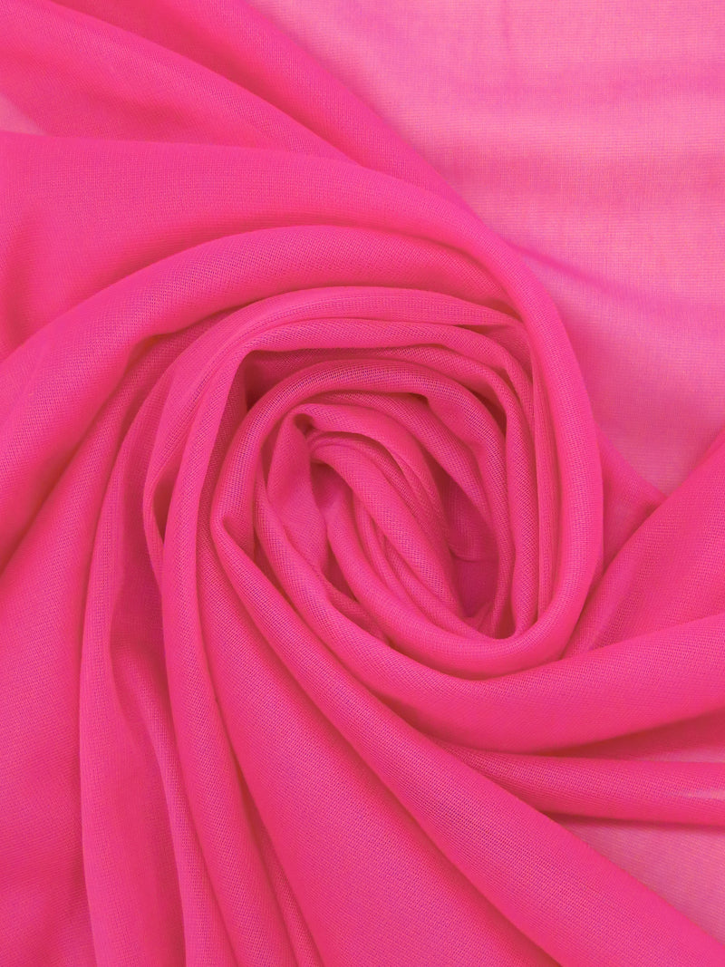 Vivid French Rose Nylon/Lycra Sheer Mesh Knit Lining - NY Designer - 58W