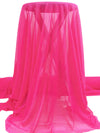 Vivid French Rose Nylon/Lycra Sheer Mesh Knit Lining - NY Designer - 58W